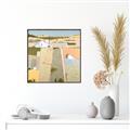 Picture of Multicolour Farm Landscape _GroupedProduct_Square_Canvas_Framed_