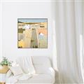 Picture of Multicolour Farm Landscape _GroupedProduct_Square_Canvas_Framed_