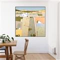 Picture of Multicolour Farm Landscape _GroupedProduct_Square_Canvas_Framed_