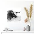 Picture of Sketched Horned Cow _GroupedProduct_Square_Unframed_Print_Only_