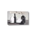 Picture of Black and White Botanical Vases _GroupedProduct_Rectangle_Landscape_Canvas_