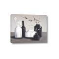 Picture of Black and White Botanical Vases _GroupedProduct_Rectangle_Landscape_Canvas_