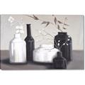 Picture of Black and White Botanical Vases _GroupedProduct_Rectangle_Landscape_Canvas_