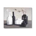 Picture of Black and White Botanical Vases _GroupedProduct_Rectangle_Landscape_Canvas_