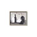 Picture of Black and White Botanical Vases _GroupedProduct_Rectangle_Landscape_Canvas_Framed_