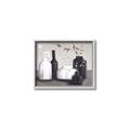 Picture of Black and White Botanical Vases _GroupedProduct_Rectangle_Landscape_Canvas_Framed_