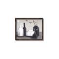 Picture of Black and White Botanical Vases _GroupedProduct_Rectangle_Landscape_Canvas_Framed_