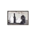 Picture of Black and White Botanical Vases _GroupedProduct_Rectangle_Landscape_Canvas_Framed_