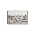 Picture of Horses Running in Water _GroupedProduct_Rectangle_Landscape_Photography _GroupedProduct_Rectangle_Landscape_Canvas_Framed_