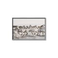 Picture of Horses Running in Water _GroupedProduct_Rectangle_Landscape_Photography _GroupedProduct_Rectangle_Landscape_Canvas_Framed_