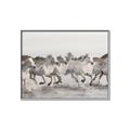 Picture of Horses Running in Water _GroupedProduct_Rectangle_Landscape_Photography _GroupedProduct_Rectangle_Landscape_Canvas_Framed_