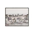 Picture of Horses Running in Water _GroupedProduct_Rectangle_Landscape_Photography _GroupedProduct_Rectangle_Landscape_Canvas_Framed_