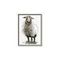 Picture of Watercolour Sheep  _GroupedProduct_Rectangle_Portrait_Canvas_Framed_