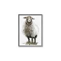 Picture of Watercolour Sheep  _GroupedProduct_Rectangle_Portrait_Canvas_Framed_
