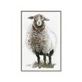 Picture of Watercolour Sheep  _GroupedProduct_Rectangle_Portrait_Canvas_Framed_