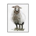 Picture of Watercolour Sheep  _GroupedProduct_Rectangle_Portrait_Canvas_Framed_