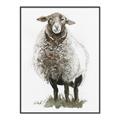 Picture of Watercolour Sheep  _GroupedProduct_Rectangle_Portrait_Canvas_Framed_