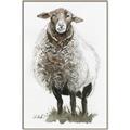 Picture of Watercolour Sheep  _GroupedProduct_Rectangle_Portrait_Canvas_Framed_