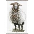 Picture of Watercolour Sheep  _GroupedProduct_Rectangle_Portrait_Canvas_Framed_