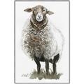 Picture of Watercolour Sheep  _GroupedProduct_Rectangle_Portrait_Canvas_Framed_