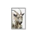 Picture of Watercolour Ram  _GroupedProduct_Rectangle_Portrait_Canvas_Framed_