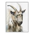 Picture of Watercolour Ram  _GroupedProduct_Rectangle_Portrait_Canvas_Framed_