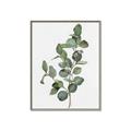 Picture of Green Leaves II  _GroupedProduct_Rectangle_Portrait_Canvas_Framed_