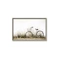 Picture of Leaning Bike  _GroupedProduct_Rectangle_Landscape_Photography _GroupedProduct_Rectangle_Landscape_Canvas_Framed_