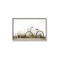 Picture of Leaning Bike  _GroupedProduct_Rectangle_Landscape_Photography _GroupedProduct_Rectangle_Landscape_Canvas_Framed_