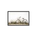 Picture of Leaning Bike  _GroupedProduct_Rectangle_Landscape_Photography _GroupedProduct_Rectangle_Landscape_Canvas_Framed_