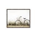 Picture of Leaning Bike  _GroupedProduct_Rectangle_Landscape_Photography _GroupedProduct_Rectangle_Landscape_Canvas_Framed_
