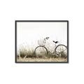 Picture of Leaning Bike  _GroupedProduct_Rectangle_Landscape_Photography _GroupedProduct_Rectangle_Landscape_Canvas_Framed_