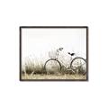 Picture of Leaning Bike  _GroupedProduct_Rectangle_Landscape_Photography _GroupedProduct_Rectangle_Landscape_Canvas_Framed_