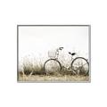 Picture of Leaning Bike  _GroupedProduct_Rectangle_Landscape_Photography _GroupedProduct_Rectangle_Landscape_Canvas_Framed_