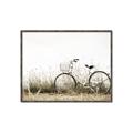 Picture of Leaning Bike  _GroupedProduct_Rectangle_Landscape_Photography _GroupedProduct_Rectangle_Landscape_Canvas_Framed_