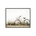 Picture of Leaning Bike  _GroupedProduct_Rectangle_Landscape_Photography _GroupedProduct_Rectangle_Landscape_Canvas_Framed_