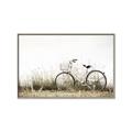 Picture of Leaning Bike  _GroupedProduct_Rectangle_Landscape_Photography _GroupedProduct_Rectangle_Landscape_Canvas_Framed_
