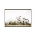 Picture of Leaning Bike  _GroupedProduct_Rectangle_Landscape_Photography _GroupedProduct_Rectangle_Landscape_Canvas_Framed_