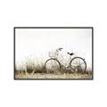 Picture of Leaning Bike  _GroupedProduct_Rectangle_Landscape_Photography _GroupedProduct_Rectangle_Landscape_Canvas_Framed_