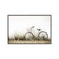 Picture of Leaning Bike  _GroupedProduct_Rectangle_Landscape_Photography _GroupedProduct_Rectangle_Landscape_Canvas_Framed_