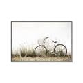 Picture of Leaning Bike  _GroupedProduct_Rectangle_Landscape_Photography _GroupedProduct_Rectangle_Landscape_Canvas_Framed_