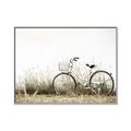 Picture of Leaning Bike  _GroupedProduct_Rectangle_Landscape_Photography _GroupedProduct_Rectangle_Landscape_Canvas_Framed_