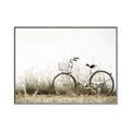 Picture of Leaning Bike  _GroupedProduct_Rectangle_Landscape_Photography _GroupedProduct_Rectangle_Landscape_Canvas_Framed_