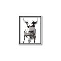 Picture of Ink Bull  _GroupedProduct_Rectangle_Portrait_Canvas_Framed_