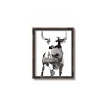 Picture of Ink Bull  _GroupedProduct_Rectangle_Portrait_Canvas_Framed_