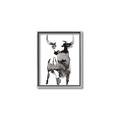 Picture of Ink Bull  _GroupedProduct_Rectangle_Portrait_Canvas_Framed_