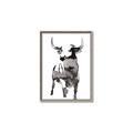 Picture of Ink Bull  _GroupedProduct_Rectangle_Portrait_Canvas_Framed_