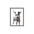 Picture of Ink Bull  _GroupedProduct_Rectangle_Portrait_Canvas_Framed_