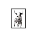 Picture of Ink Bull  _GroupedProduct_Rectangle_Portrait_Canvas_Framed_