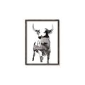 Picture of Ink Bull  _GroupedProduct_Rectangle_Portrait_Canvas_Framed_